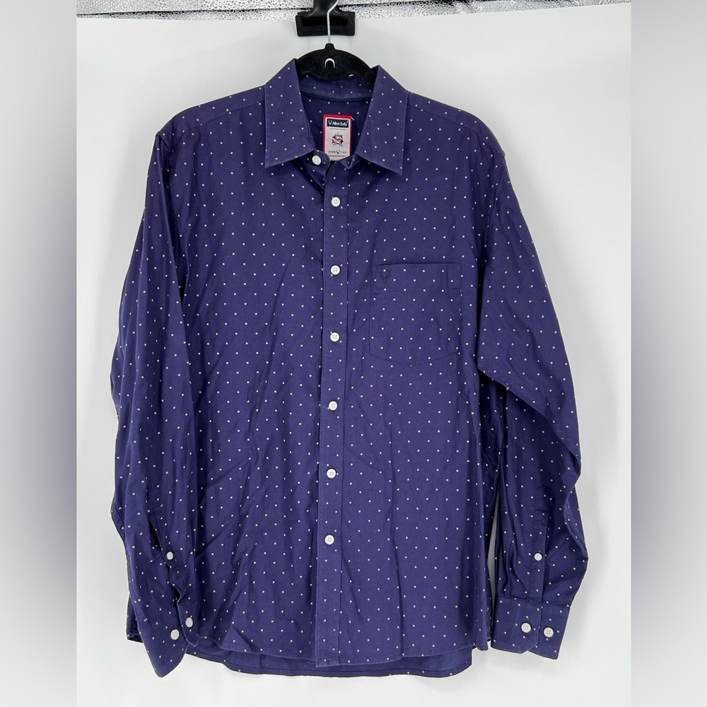 ALLEN SOLLY NOTTINGHAM HERITAGE OXFORD NAVY BUTTON‎ DOWN